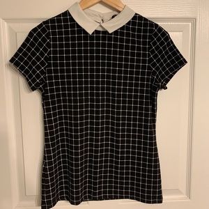 NEVER WORN Geometric Collared Shirt